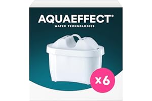 Aquaeffect Cartouche pour Carafe Filtrante Compatible avec Brita - Filtre en Lot de 6