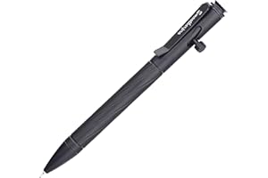SMOOTHERPRO Długopis ze stali nierdzewnej, kompatybilny z wkładami Pentel, do biura, szkoły, biznesu, kolor czarny (PTC050)