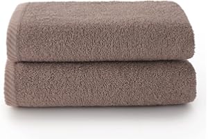 Top Towel - Plus - Lot de 2 Serviettes de Bidet - Serviettes de Bain - Petites Serviettes - 100% Coton - 400 g/m² - Dimensions 30 x 50 cm - Vison