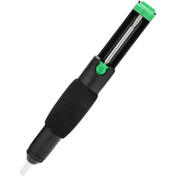 Solder Sucker Desoldering Pump With 2pcs Solder Wick - No Clog Vacuum Suction Tool For Electronics Repair