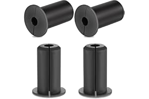 PSYQTSUARY 4 Pieces Starlink Cable Management Set Wall Grommets Starlink Wall Feedthrough for 2cm Wall Hole Silicone Wall Feedthrough Cable for Starlink Cable Router and Ethernet Adapter (Black)