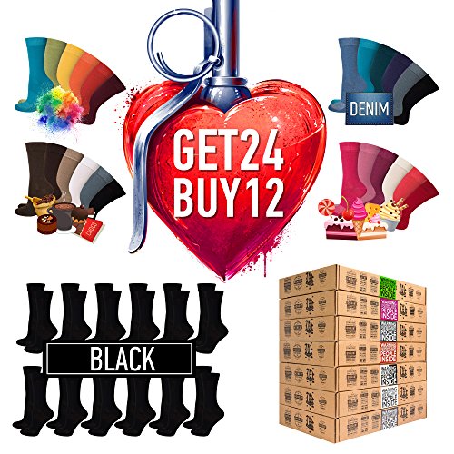 #NEU [7+5 Paar.GRATIS] AirSox® Deluxe|BOX Made.in.EU Herrensocken Damensocken 100% Organische Baumwolle | Damit Deine Füße ATMEN | Sneakersocken Sportsocken Business Schwarz Blau Bunt Weiß