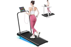 BIGZZIA Cinta de Correr 4 en 1 Plegable con Inclinación 7% – Eléctrica Silenciosa 8 km/h, Motor 2,5 CV, Sistema de Amortiguación, Pantalla LCD, 130 kg Máx – Hogar y Oficina