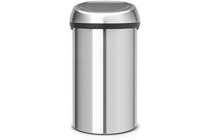 Brabantia Touch Bin Poubelle - Inox Acier Mat - 60L