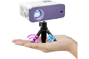 Mini Proiettore Portatile 5G WiFi Bluetooth, 15000L Videoproiettore Full HD 1080P, VOPLLS Video Proiettore Home Cinema Supporto Zoom 50%, Compatibile con Smartphone/HDMI/USB/Laptop/PS5/TV Box