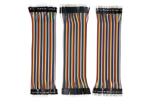 SYOSI 120 Pin Dupont Jumper Wires, , 20cm Wire Length (40Pin Male to Female, 40Pin Male to Male, 40 Pin Female to Female), with Arduino and Raspberry Pi Projects