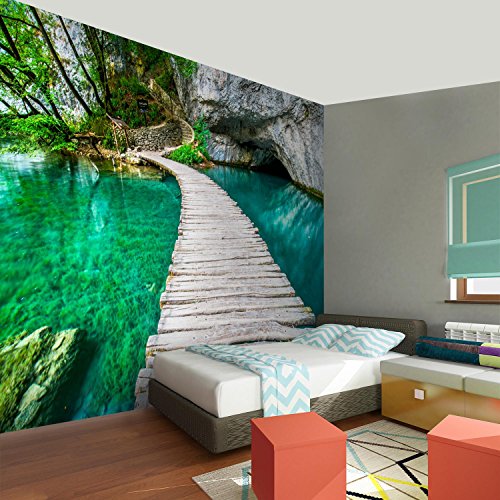 Fototapete Brücke 352 x 250 cm – Vliestapete – Wandtapete – Vlies Phototapete – Wand – Wandbilder XXL – !!! 100% MADE IN GERMANY !!! Runa Tapete 9009011a - 5