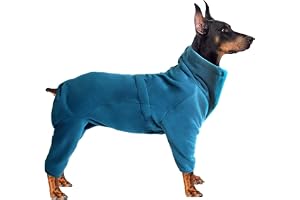 Varm Hundjacka, Tjock Polarfleece, Heltäckande Fyrbent Vinteroverall