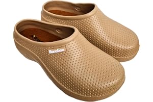 BARABOO Womens Garden Clogs Slip On WP Wide Fit Ladies Comfort Shoes Removable Insole Farm Nurse Camping Summer