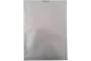 ‎PS-HANDELSHAUS 100x A6 Ausweishülle 120my genarbt, Dokumentenhülle, dokumentenecht ! Schutzhülle, Klarsichthülle an 3 Seiten geschlossen, recycelbar !