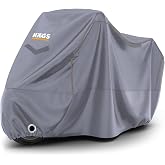 Haegs Motosiklet Brandası, Motor Kılıfı, &Ouml;rt&uuml;s&uuml; Dış Mekan Motosiklet &Ouml;rt&uuml;s&uuml; Su Ge&ccedil;irmez, R&uuml;zgar, Toz Ge&ccedil;irmez, Motor Garaj Br