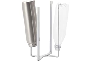 ‎YAMAZAKI Yamazaki 6784 TOWER Mehrzweckständer für die Küche, weiß, Stahl/SILICON Harz, minimalistisch, 12 x 10 x 27 cm