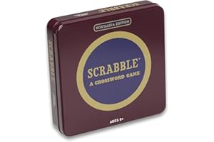 WS GAME COMPANY Winning Solutions WS22501 Nostalgia Tin Scrabble Game, Brown, One Size