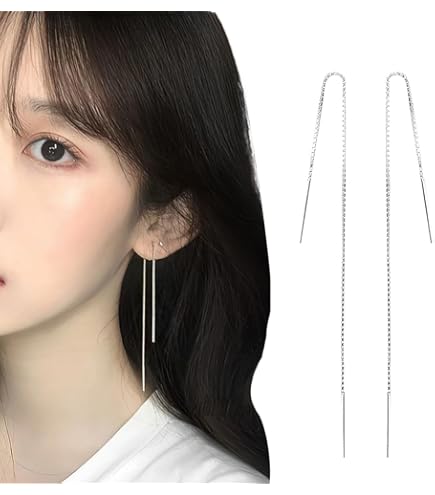 Orecchini Pendenti Goccia Blu Zirconi Argento - Gioielli - Foto 7