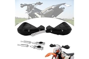 JFG RACING Motorrad Handschutz,Handprotektoren Handschutz Lenker Griffschutz für 7/8" und 1 1/8" Lenker Pit Bike Dirt Bike Motocross Enduro Supermoto-Schwarz