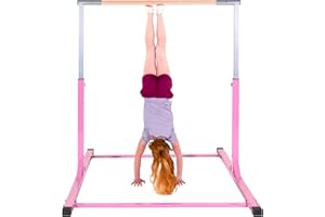 ‎MÜLLER & BLUM Müller & Blum Premium Turnreck für Kinder, höhenverstellbares Turngerät für Indoor & Outdoor, Turnstange aus Holz & stabile Stahlkonstruktion, 200 kg belastbar, Optional mit Matte