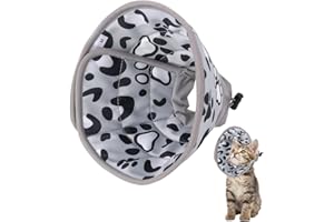 CATOR Collare Elisabettiano Gatto Morbido, Collare Elisabettiano Cane Regolabile, Collare Protettivo Gatto Cane per Recupero Postoperatorio,Collare Anti Morso o Leccato