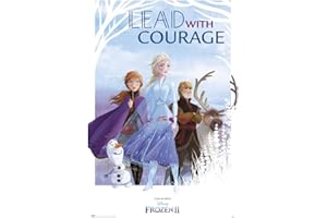 Grupo Erik Reine Des Neiges 2 Póster 2, Papel, Disney, Frozen Lead with Courage, 91, 5 x 61 cm