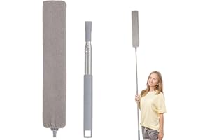 Plumeau poussière telescopique, Brosse à poussière de Chevet, Nettoyeur de poussière rétractable Gap, pour canapé-lit Meuble Plancher poussière Domestique