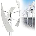 AALGO Low Speed Wind Turbine Set With 3 Blades Windmill Generator 5kw/9kw Fixed Magnetic Levitation Vertical Axis Wind Power Generator With Controller For Home Use,5000W-48V
