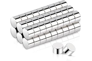 DGDUBRB 55Pcs Fridge Magnets, Small Fridge Neodymium Magnets Crafts Magnets for Muti-Use, Mini Round Magnets Rare Earth Magnet s for White Board, Cylinder Magnet s for Refrigerator, DIY, Office, 5x3mm