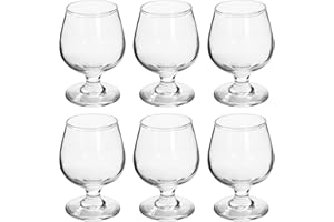 TWO TIGERS Pack 6 Copas de Coñac Alessandro. Copa de Cristal, Tamaños 100, 150, 200, 250, 350 y 500ml. Copa Brandy Ideal para Licores. Hosteleria, Restaurantes, Bar, Fiestas (150ml)