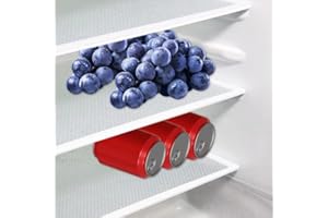 TESSTSY 8 Pezzi Tappetino Frigorifero Antimuffa 29 X 45 cm EVA Tappetini per Frigorifero Interno, Deumidificanti, Antiscivolo, Tagliabili, Lavabili Tappetino Antibatterico per Armadi, Tavoli, Cassetti, Cucina