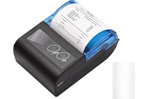 Sunydog Mini stampante termica portatile,Xgr-Pos581 Stampante per ricevute USB wireless da 2 pollici con carta da stampa da 58 mm compatibile con Android Windows