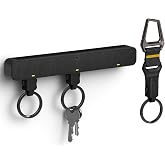 Spigen Anahtarlık + Anahtar Askısı Manyetik &Ouml;zellikli Carabiner Siyah - AHP06847 (Spigen TR Garantili) | MagSafe Uyumlu, Hızl