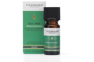 Tisserand - Tea Tree Ethically Harvested Essential Oil - Massage, Aromatherapy, Diffuser and Skin Oil with Vibrant and Green Aroma - 100% Natural Pure - 9ml
