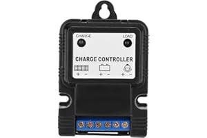 BuyWeek Contrôleur Solaire PWM 6V/12V 3A Contrôleur de Charge Solaire Régulateur de Charge de Panneau Solaire Intelligent avec Voyant LED, for Batteries