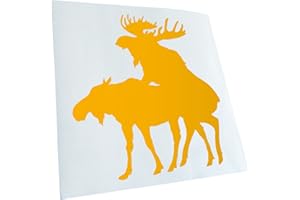 Kiwistar - Naklejka na samochód – koulacja łoś – żółta – 10 x 10 cm – naklejka na samochód, laptop, rower, ciężarówkę, motocykl, wielokolorowa, JDM Decal Racing