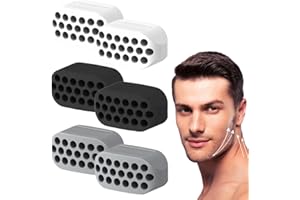 SIRLOMU 6 pcs Jawline Trainer, Kiefertrainer, Jaw Exerciser für Frauen und Männer, Kiefer Exerciser und Schöne Kieferlinie