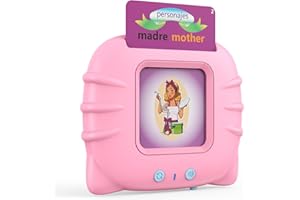 NIYANN Juguetes Educativos Juguetes Tarjetas Didácticas para 2 3 4 5 Años De Edad, Tarjetas Flash de 224 Palabras, Juguetes Preescolares Montessori, Regalos De Cumpleaños Rosado…
