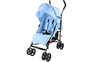 Babyco Arc 0+ Stroller Pram Pushchair Light Blue with Raincover