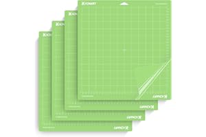 XINART Cutting Mats for Cricut Mat Replacement, Compatible with Cricut Maker 3/Maker/Explore Air 2/Air One/Explore 3 Cutting Mats Accessories 4 Pack Green StandardGrips Adhesive 12"X12" 30.5cmX30.5cm