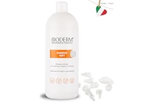 BIODERM BIODERMOCOSMETICI BioDerm Shampoo Soft 1000 ML- Delicato per Cuoio Capelluto Sensibile e Capelli impoveriti - Coadiuvante Antiforfora - Allevia Prurito e Dermatite Seborroica