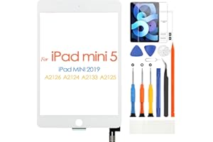 ARSSLY Touch Screen for iPad Mini 5 2019 Digitizer for iPad Mini5 7.9 inch A2124 A2125 A2126 A2133 Touchscreen Replacement Glass Panel with Repair Kit (White,Not LCD Display)