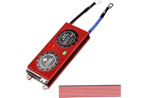 HIXIMI LiFePO4 BMS 8S 24V 100A - Sistema di gestione della batteria al litio in ferro fosfato, con cavi di bilanciamento per LiFePO4 3,2 V