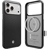 Spigen iPhone 17 Pro Max ile Uyumlu MagSafe Kılıf Enzo Aramid T Mag Fit Kamera Kontrol G&uuml;&ccedil;lendirilmiş Aramid Dokulu ince G&uuml;m&uuml;