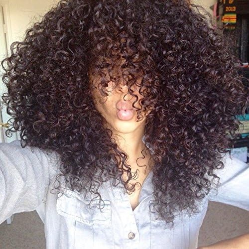 WINBOWIG 8A Thick Curly Human Hair Full Lace Wig Brazilian Virgin Human Hair Lace Front Wigs Natural Hairline Unprocessed Black Color 150% Density Lace Wigs with Baby Hair