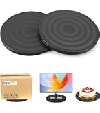 Lot de 2 plates-formes rotatives universelles de 20 cm - Noir