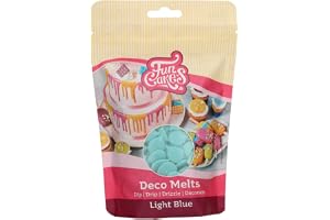 FunCakes Deco Melts ljusblå – dyka, droppa, doppa och dekorera! Smält i mikrovågsugnen och häll i alla former, 250 g