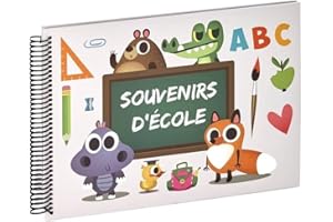 emotion Ceanothe 721757 Album Photo ABC Souvenir d'Ecole Papier Multicolore 2,5 x 34,6 x 24,5 cm