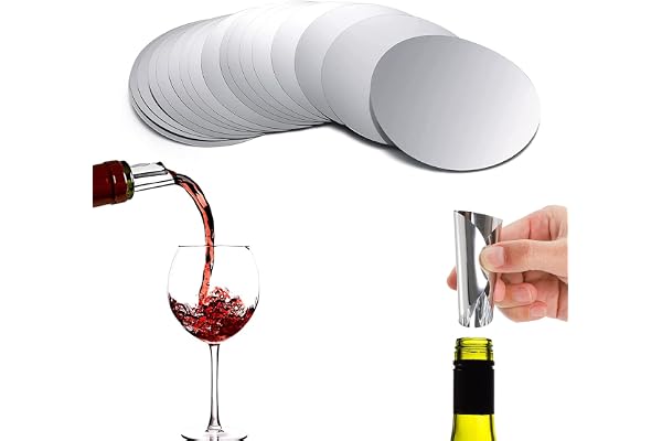 Catelves 20 styck Drop Stop, vinspisare, hällhjälp, vinhällhjälp, vinhällhjälp droppfritt, återanvändbar droppfri hällhjälp, för elegant hällning
