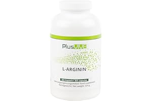 Plusvive - Lot de 365 capsules de L-arginine HCL, 100 % vegan, 750 mg