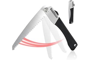 FAIRYPEACH Fairy Peach Seghetto Potatura 21 cm, Pieghevole Segaccio, segaccio per potatura, seghetto per legno, Sega a mano per Potare Alberi e bushcraft, Lama SK4 Temprata, attrezzi da giardino, outdoor saw