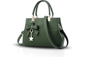 NICOLE & DORIS Nicole&Doris Femme Sac à Main Sac à bandoulière Bowknot Sacs fourre-Tout Imperméable Sac en Cuir PU Sac Messager Sacs portés épaule