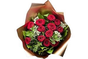 DARICO Red Roses - Flower Delivery Next Day Prime, Flowers Delivery, Birthday gift for women, Flowers Delivery Next Day, Flowers, Fresh Flowers Delivered, Fresh Flowers, Flower Bouquet