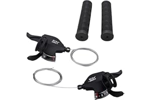 WEEROCK Bike Shifter Lever 24 Speeds 3x8 Thumb Gear Shift Lever for Mountain Bicycle